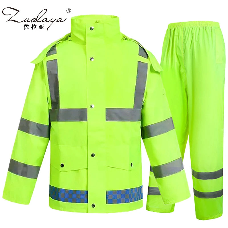 Ensemble de Pluie Haute Visibilité 2 Pièces