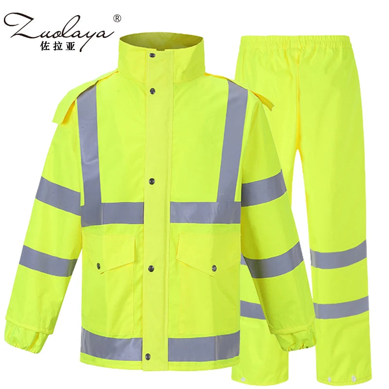 Ensemble de Pluie Haute Visibilité 2 Pièces