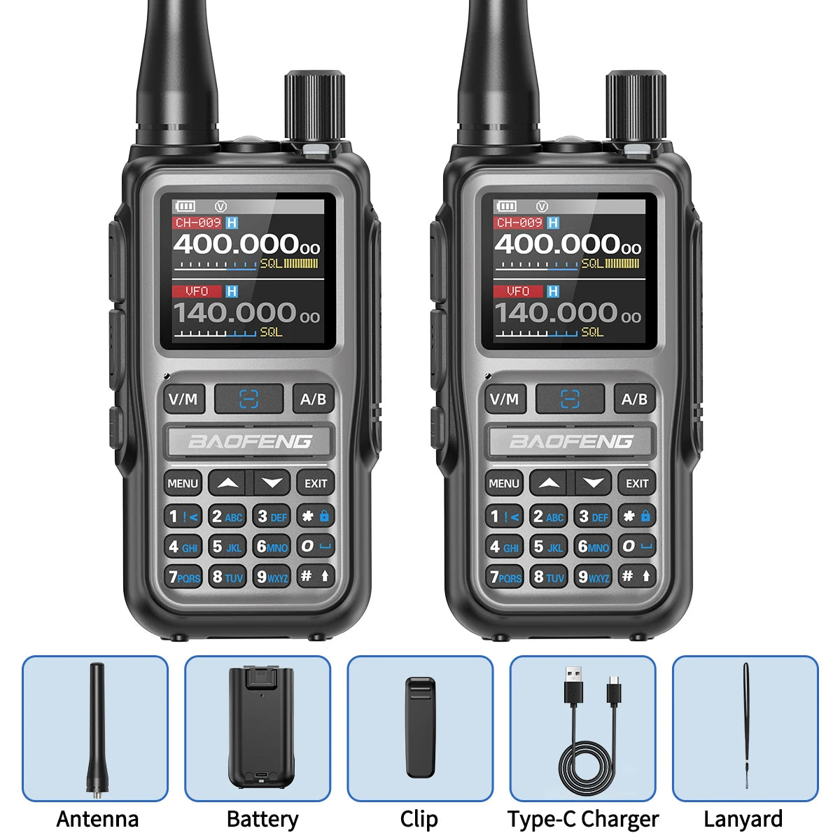 Talkie-Walkie BaoFeng UV-5R Mini Bluetooth — 999 Canaux & Charge USB-C