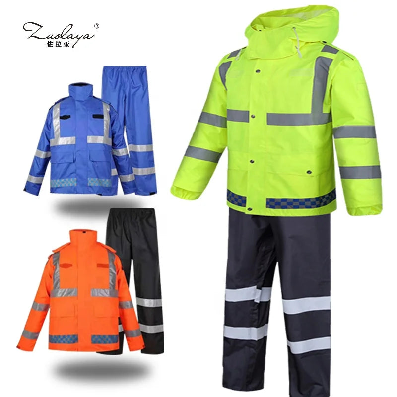 Ensemble de Pluie Haute Visibilité 2 Pièces