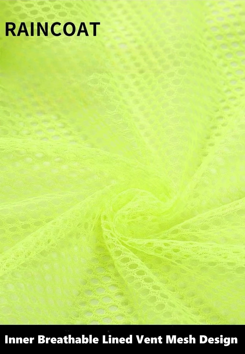 Imperméable Haute Visibilité — Bandes Réfléchissantes