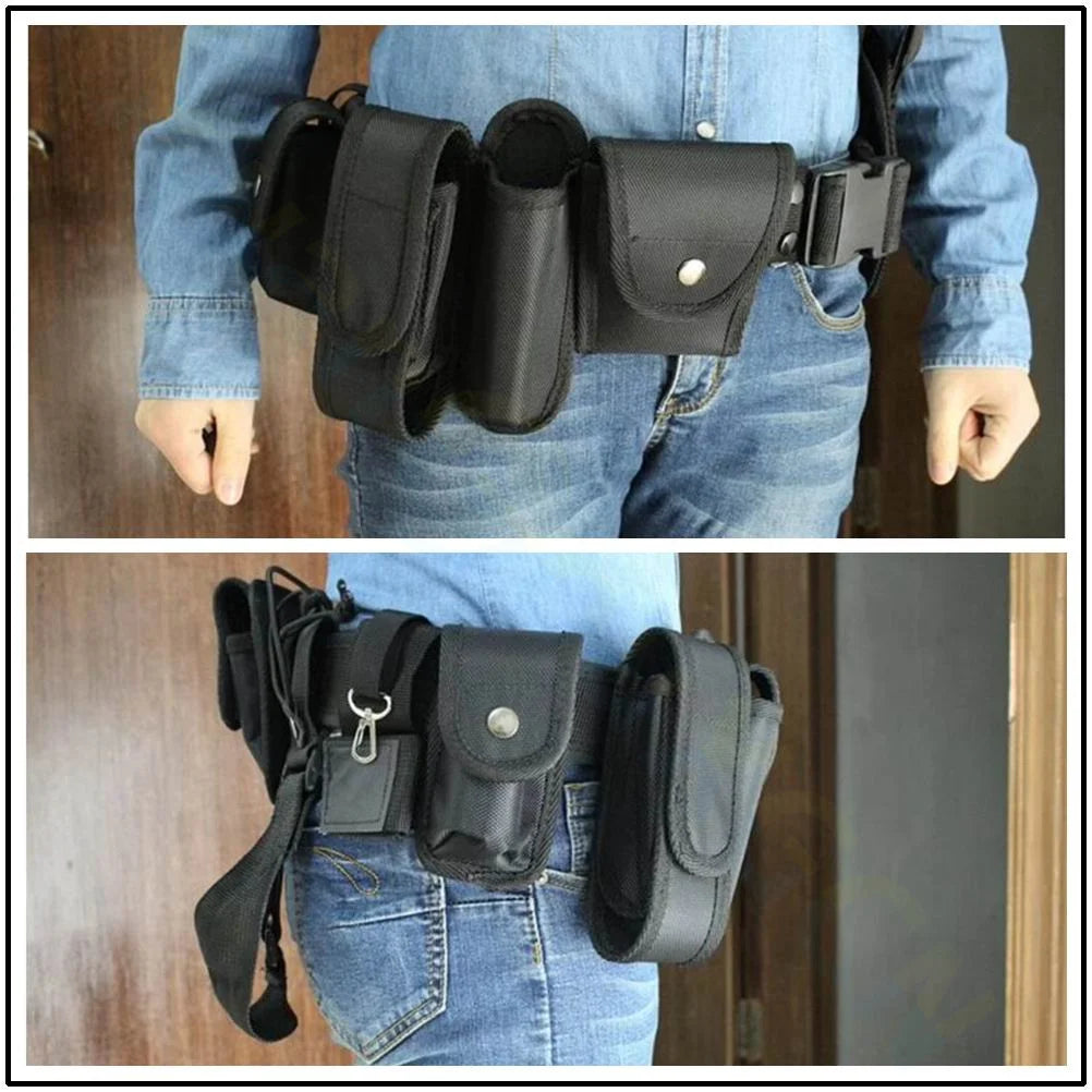 Ceinture Tactique Modulaire Multi-Poches — Agent de Sécurité & Outdoor
