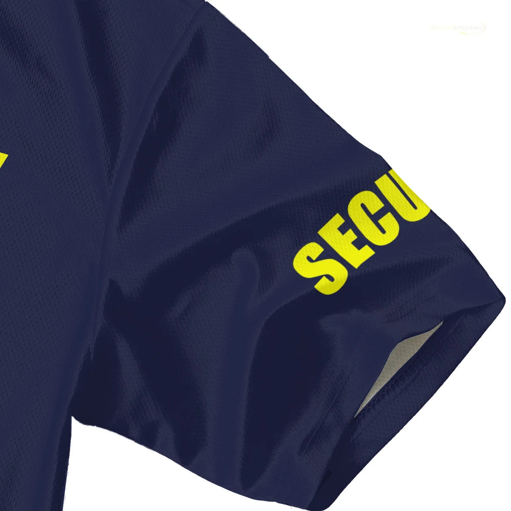 T-shirt Professionnel Agent de Sécurité — Respirant & Facile d'Entretien