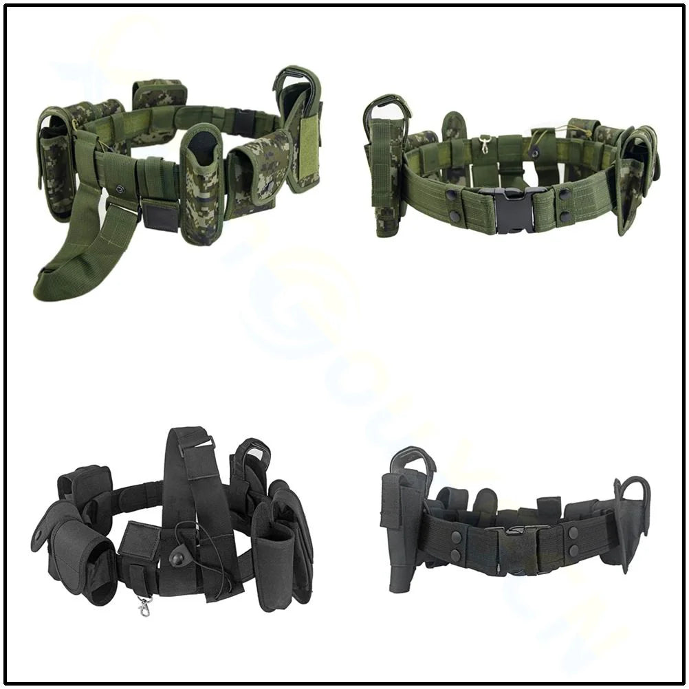 Ceinture Tactique Modulaire Multi-Poches — Agent de Sécurité & Outdoor