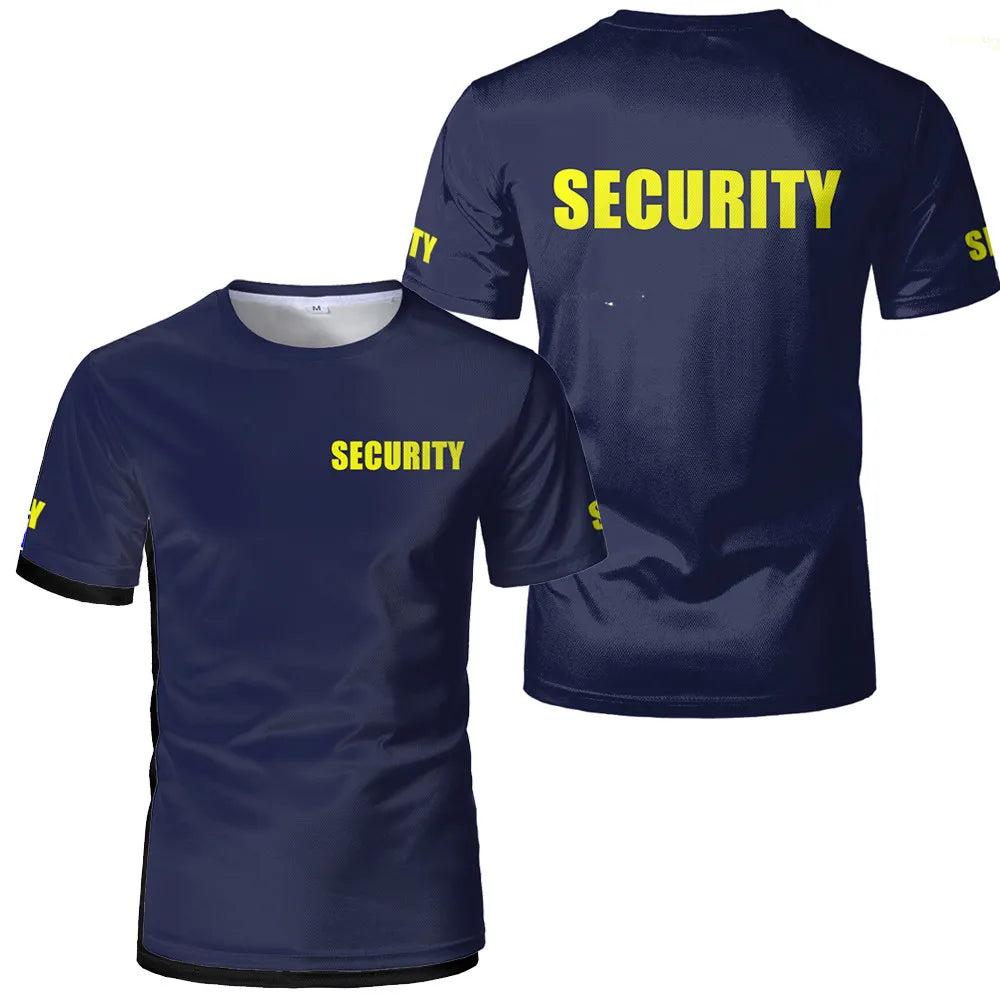 T-shirt Professionnel Agent de Sécurité — Respirant & Facile d'Entretien