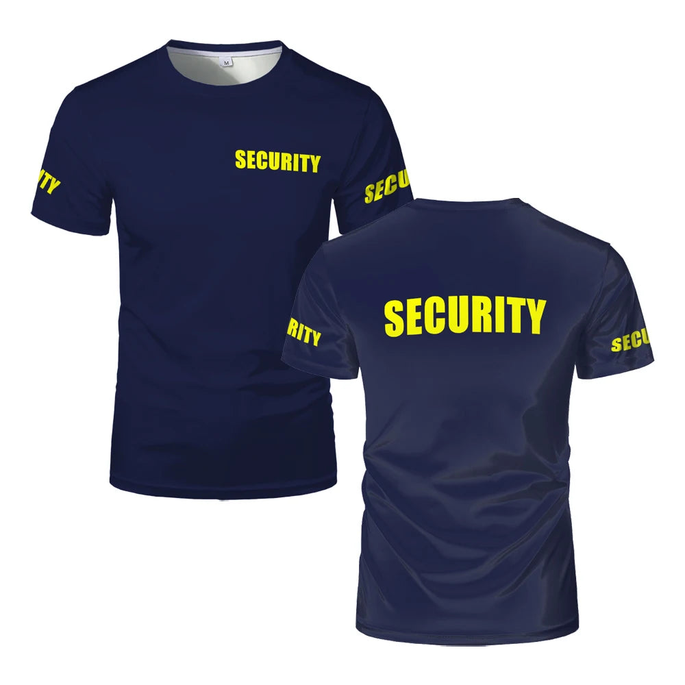 T-shirt Professionnel Agent de Sécurité — Respirant & Facile d'Entretien