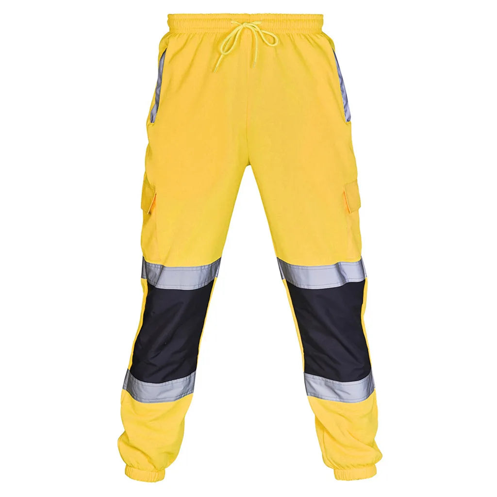 Pantalon Haute Visibilité Bandes Réfléchissantes — Travaux Routiers & Chantier