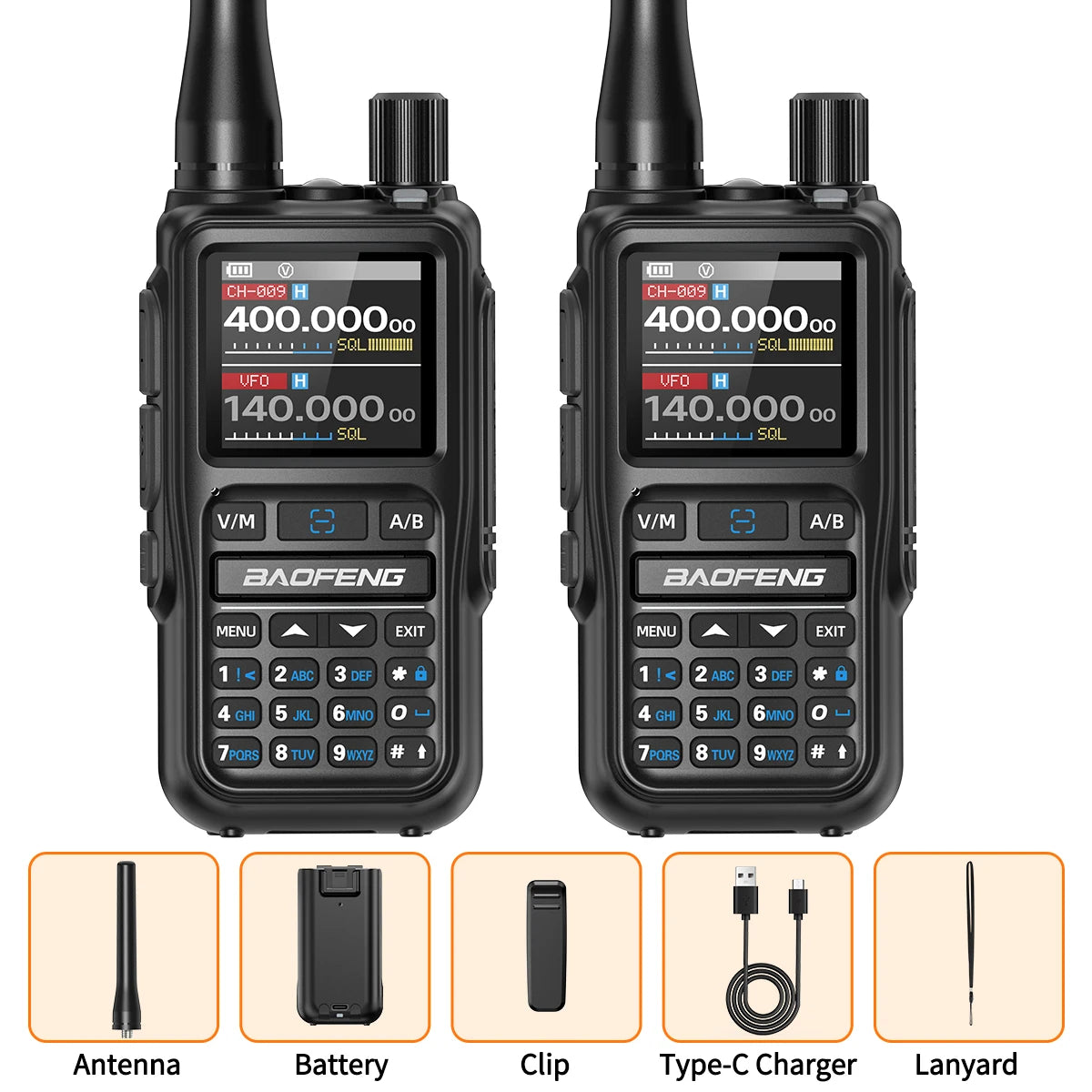 Talkie-Walkie BaoFeng UV-5R Mini Bluetooth — 999 Canaux & Charge USB-C
