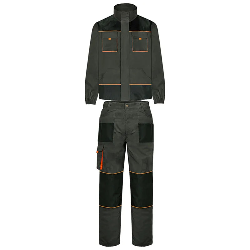 Ensemble Combinaison + Pantalon de Travail Multipoches — Kit Professionnel Complet