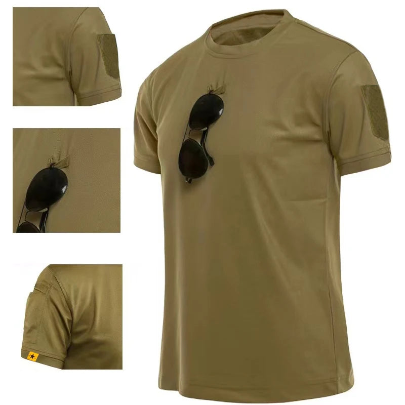 Haut Tactique Sportif Respirant & Extensible — Entraînement & Outdoor
