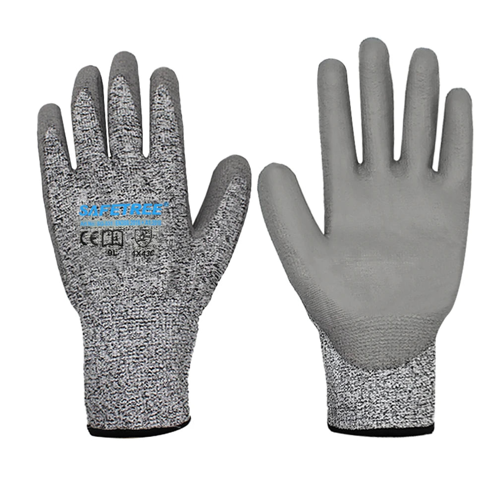Gants Anti-Coupure HPPE Niveau 5 — Certifiés CE