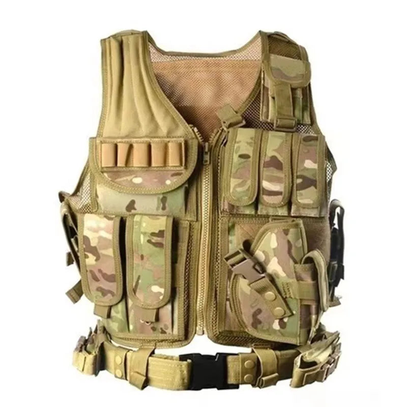 Gilet Tactique SWAT Respirant — Multipoches & Résistant