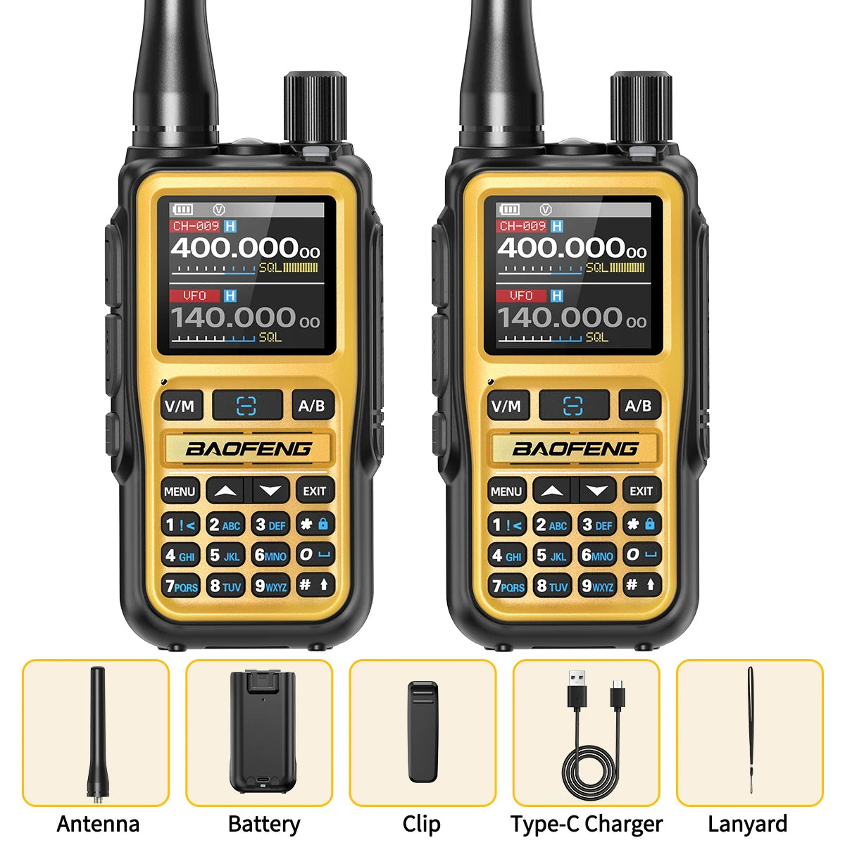 Talkie-Walkie BaoFeng UV-5R Mini Bluetooth — 999 Canaux & Charge USB-C