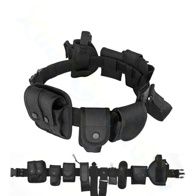 Ceinture Tactique Modulaire Multi-Poches — Agent de Sécurité & Outdoor