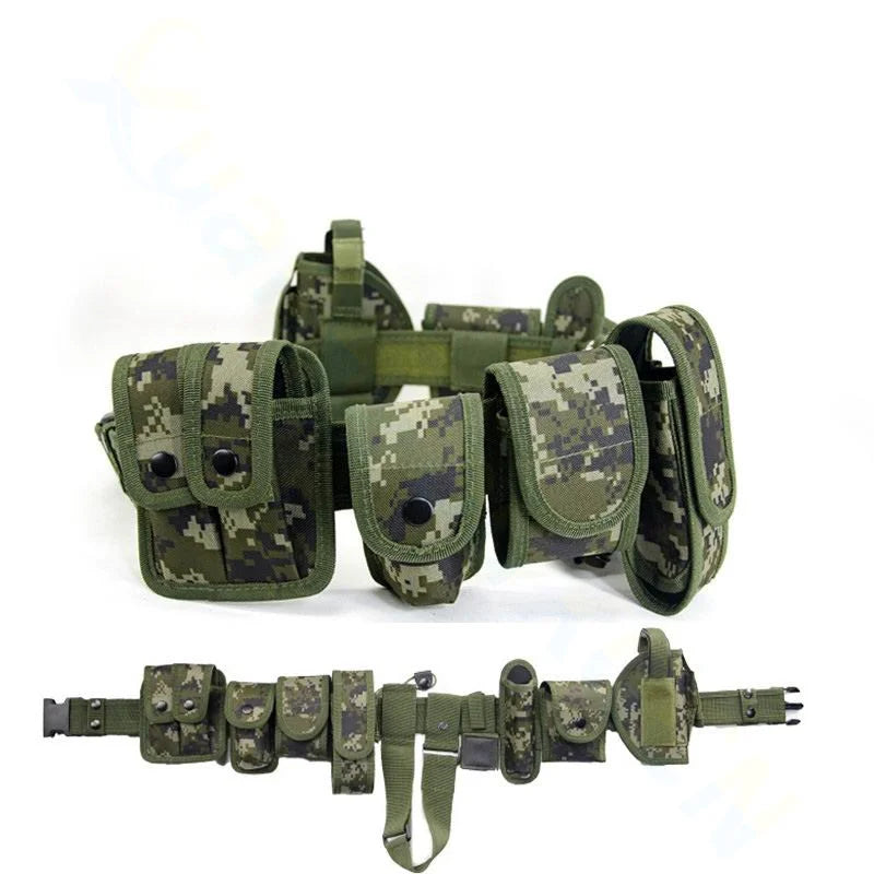 Ceinture Tactique Modulaire Multi-Poches — Agent de Sécurité & Outdoor