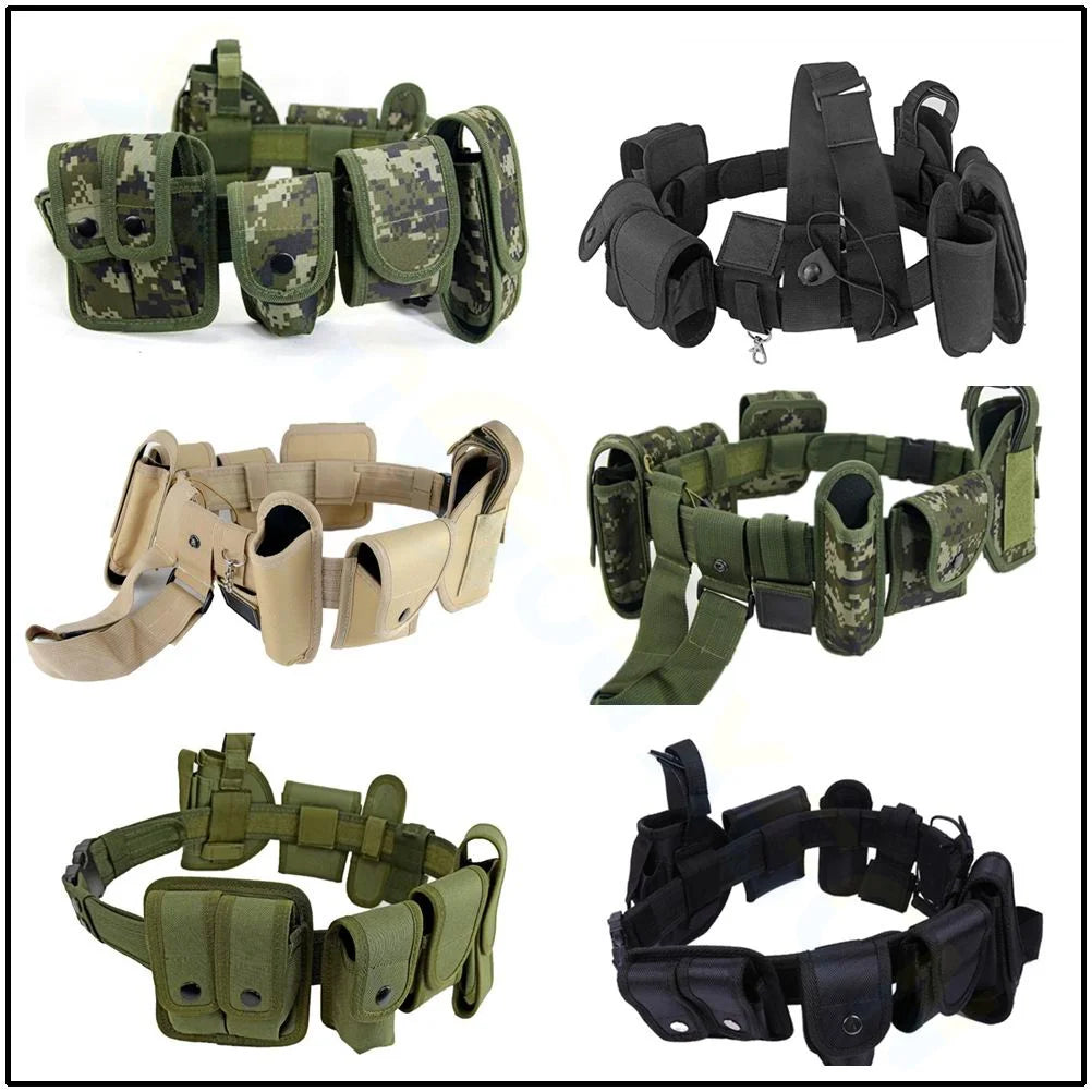 Ceinture Tactique Modulaire Multi-Poches — Agent de Sécurité & Outdoor