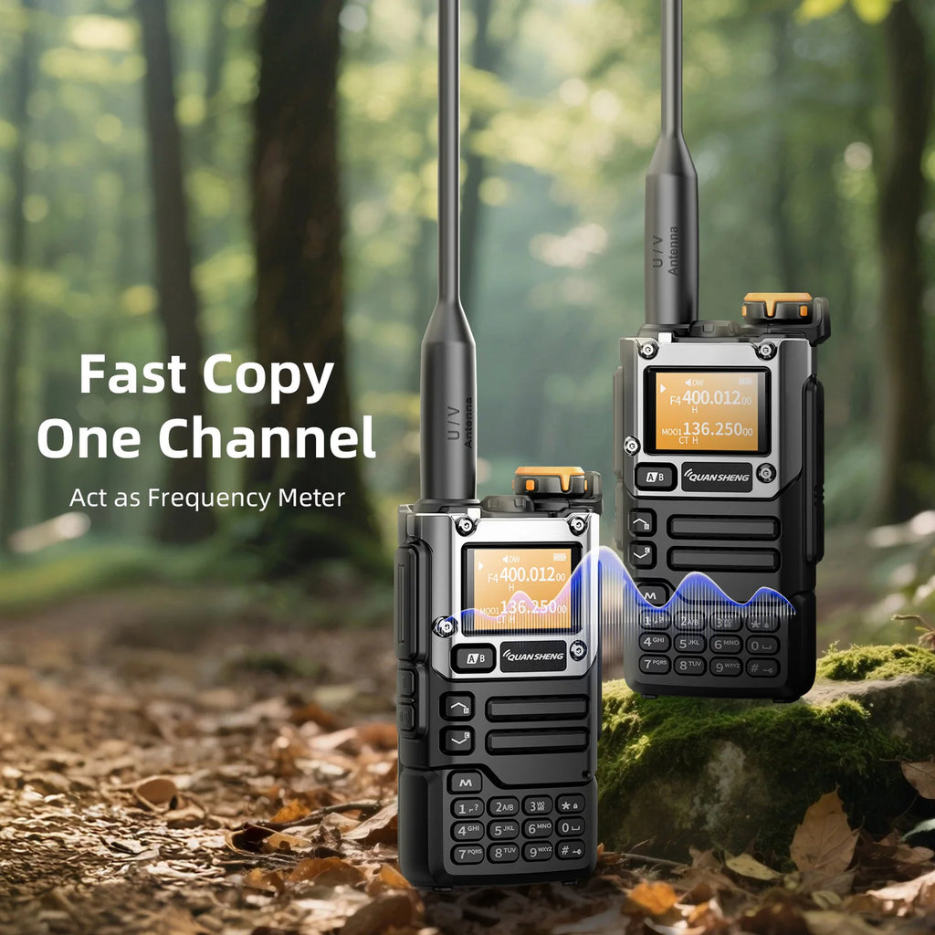 Talkie-Walkie QUANSHENG UV-K5(8) Bibande 5W — Écran & USB-C