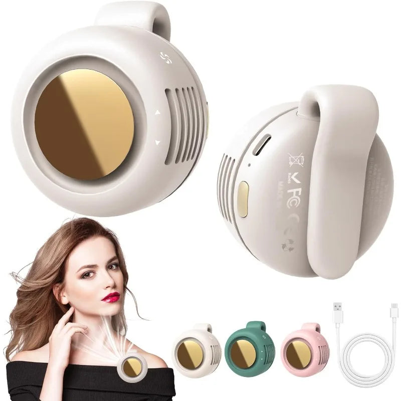 Mini Ventilateur Portable à Clip — Rechargeable USB-C, 5h d'Autonomie