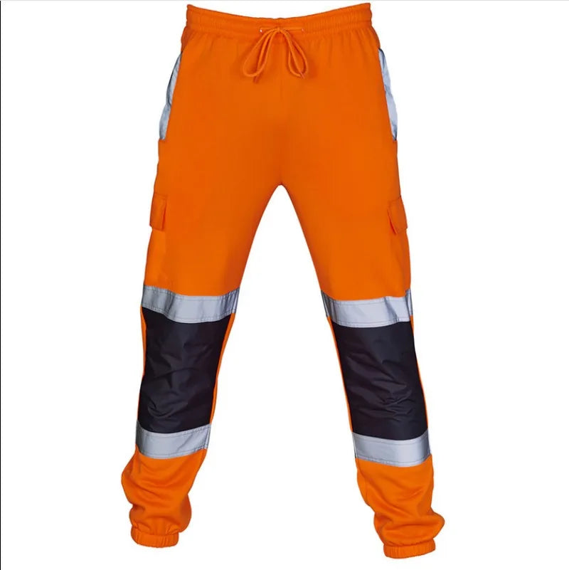 Pantalon Haute Visibilité Bandes Réfléchissantes — Travaux Routiers & Chantier