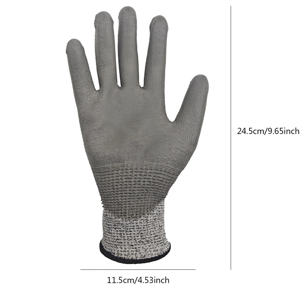 Gants Anti-Coupure HPPE Niveau 5 — Certifiés CE