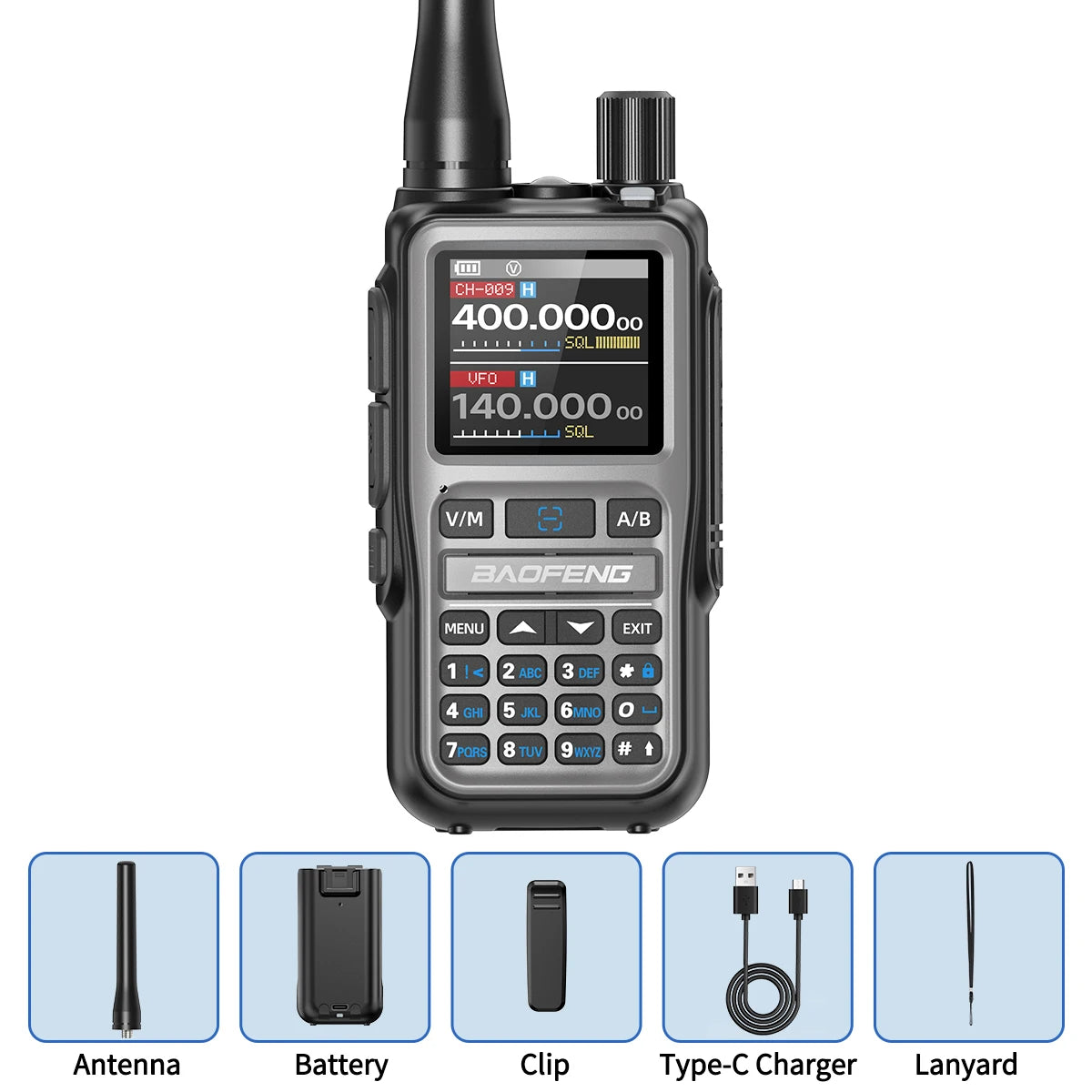 Talkie-Walkie BaoFeng UV-5R Mini Bluetooth — 999 Canaux & Charge USB-C
