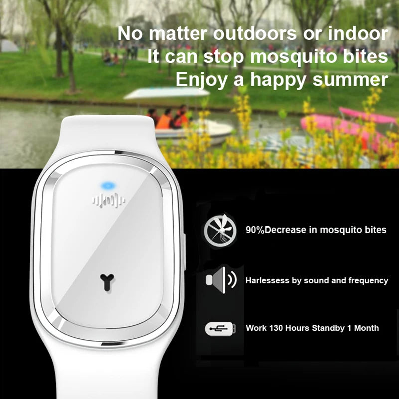 Bracelet Anti-Moustique Rechargeable USB — Protection Longue Durée