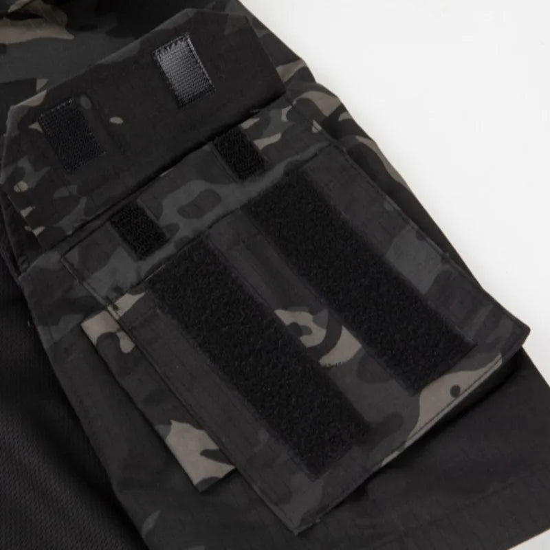 Chemise Tactique Camouflage Zip 1/4 — Respirante & Résistante