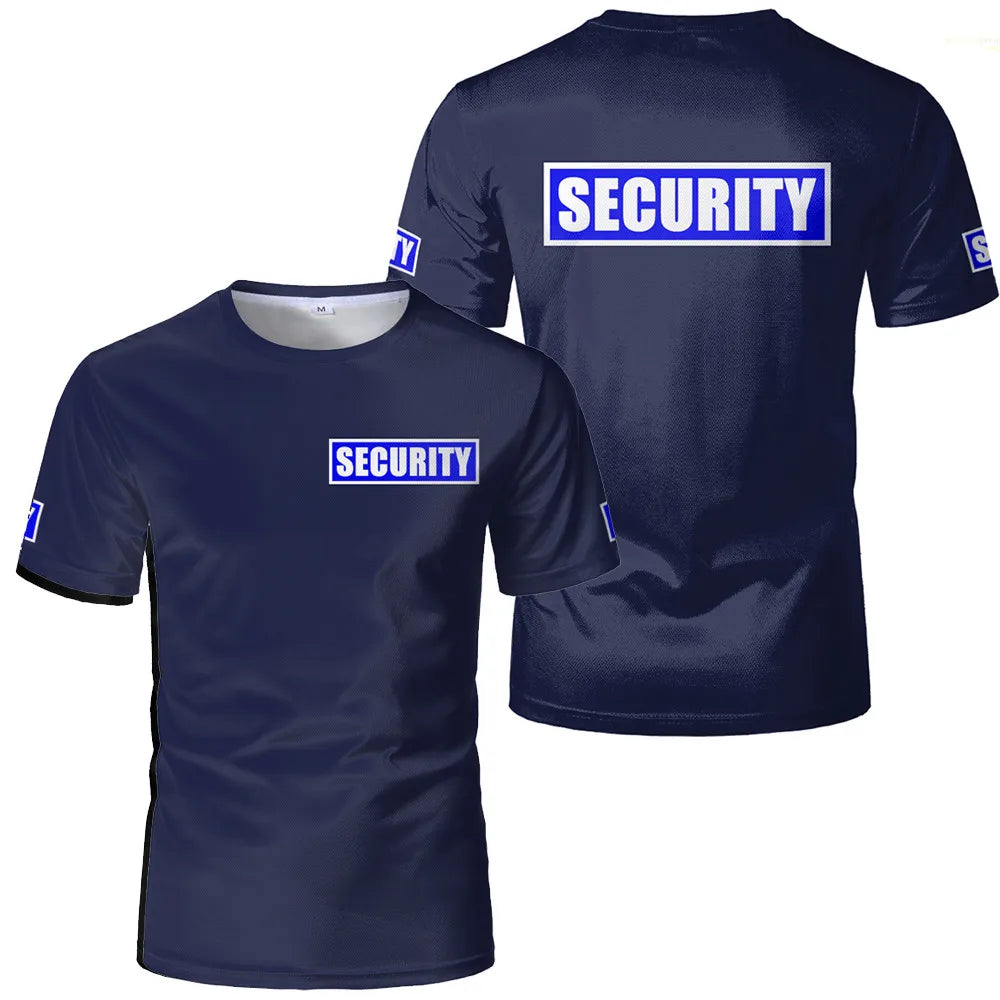 T-shirt Professionnel Agent de Sécurité — Respirant & Facile d'Entretien