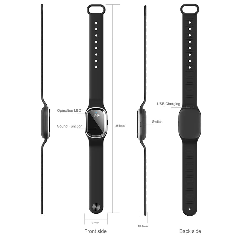 Bracelet Anti-Moustique Rechargeable USB — Protection Longue Durée