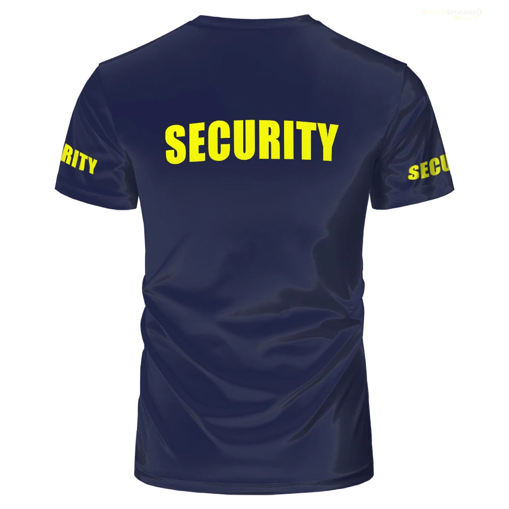 T-shirt Professionnel Agent de Sécurité — Respirant & Facile d'Entretien