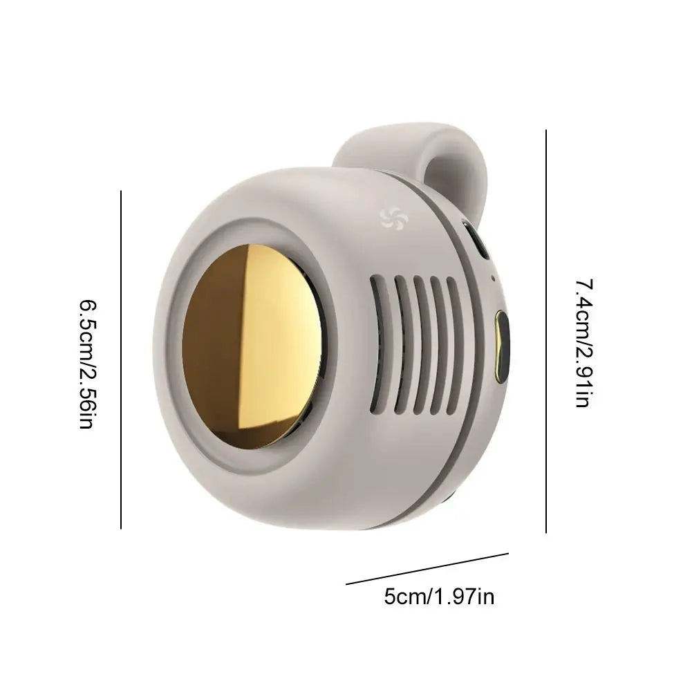 Mini Ventilateur Portable à Clip — Rechargeable USB-C, 5h d'Autonomie