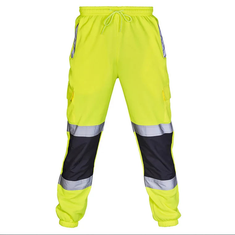 Pantalon Haute Visibilité Bandes Réfléchissantes — Travaux Routiers & Chantier