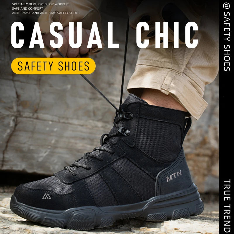 Chaussures de Sécurité Légères — Embout Acier Anti-Écrasement