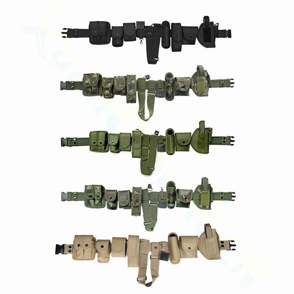 Ceinture Tactique Modulaire Multi-Poches — Agent de Sécurité & Outdoor