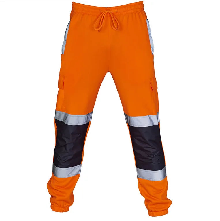 Pantalon Haute Visibilité Bandes Réfléchissantes — Travaux Routiers & Chantier