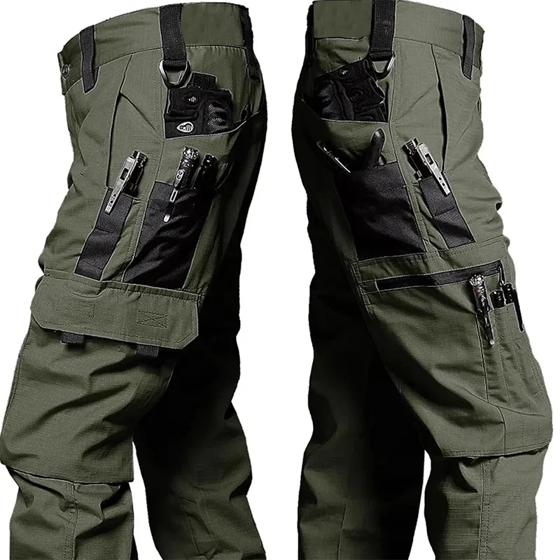 Pantalon Tactique Multipoches Imperméable — Toutes Saisons