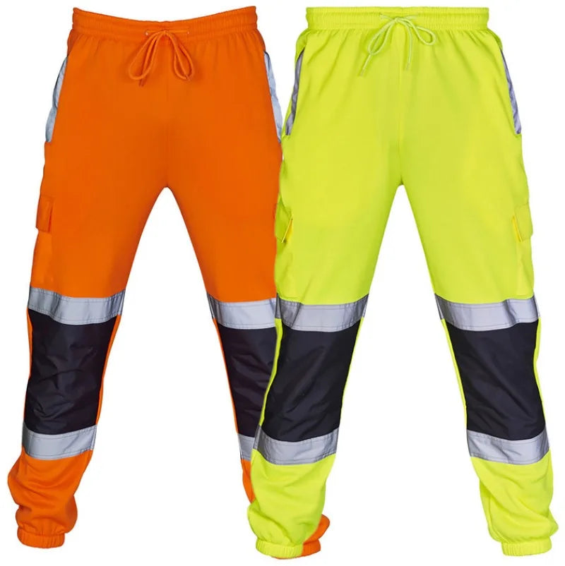 Pantalon Haute Visibilité Bandes Réfléchissantes — Travaux Routiers & Chantier